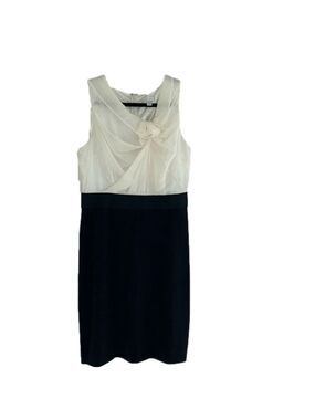 NY&Co: Cream/Black Dress: Size M